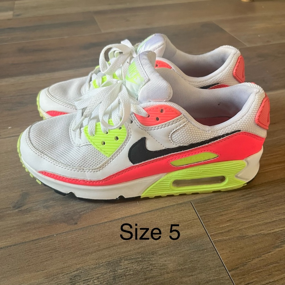 Nike Air Max White 90 with Neon Highlights